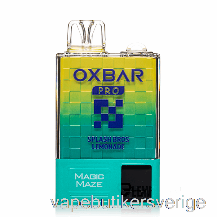 Vape Sverige Oxbar Magic Maze Pro 10000 Disponibel Splash Bros Lemonad